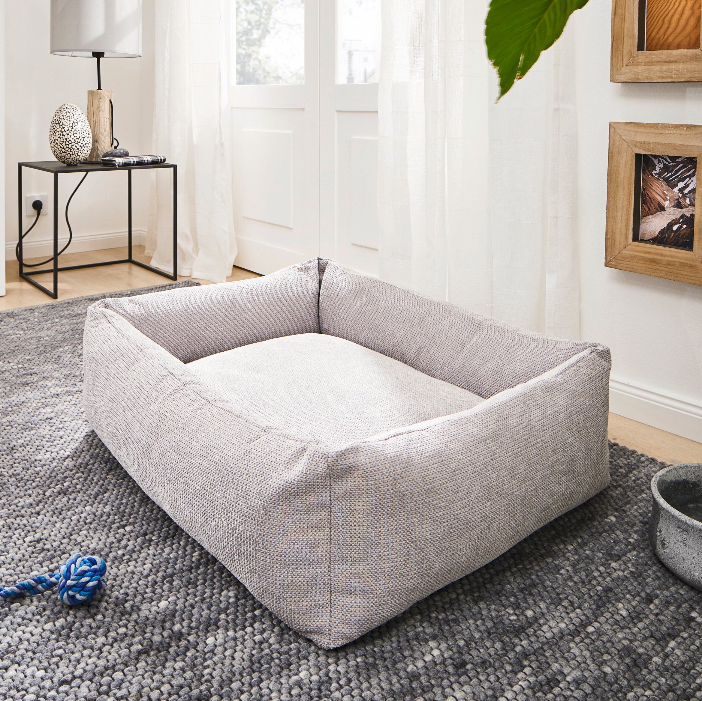 Panier pour chien TUDOR - Gris élégant - Laboni