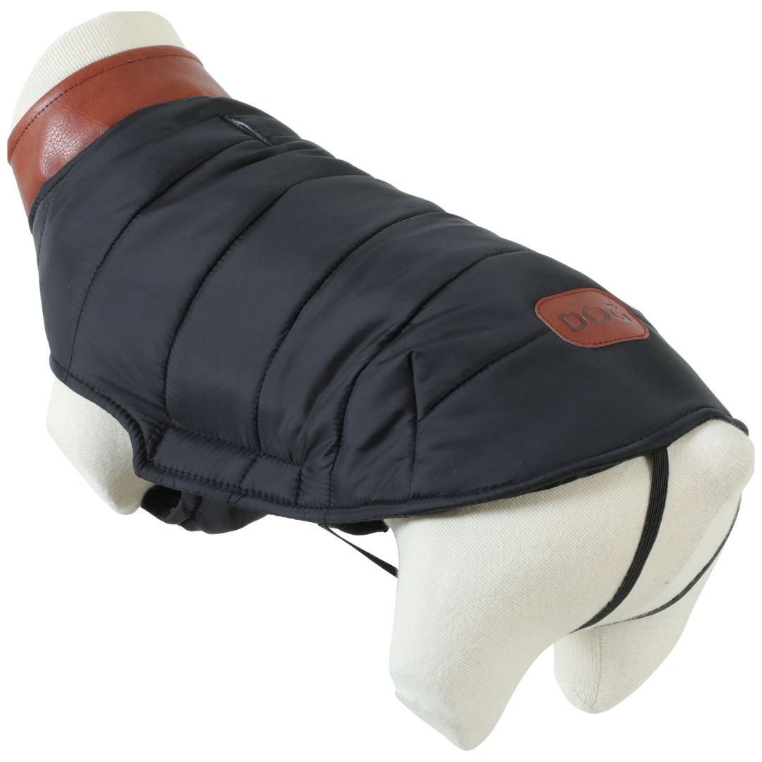 Doudoune London pour chien – 7 tailles – Beige, Kaki, Noir ou Rouge