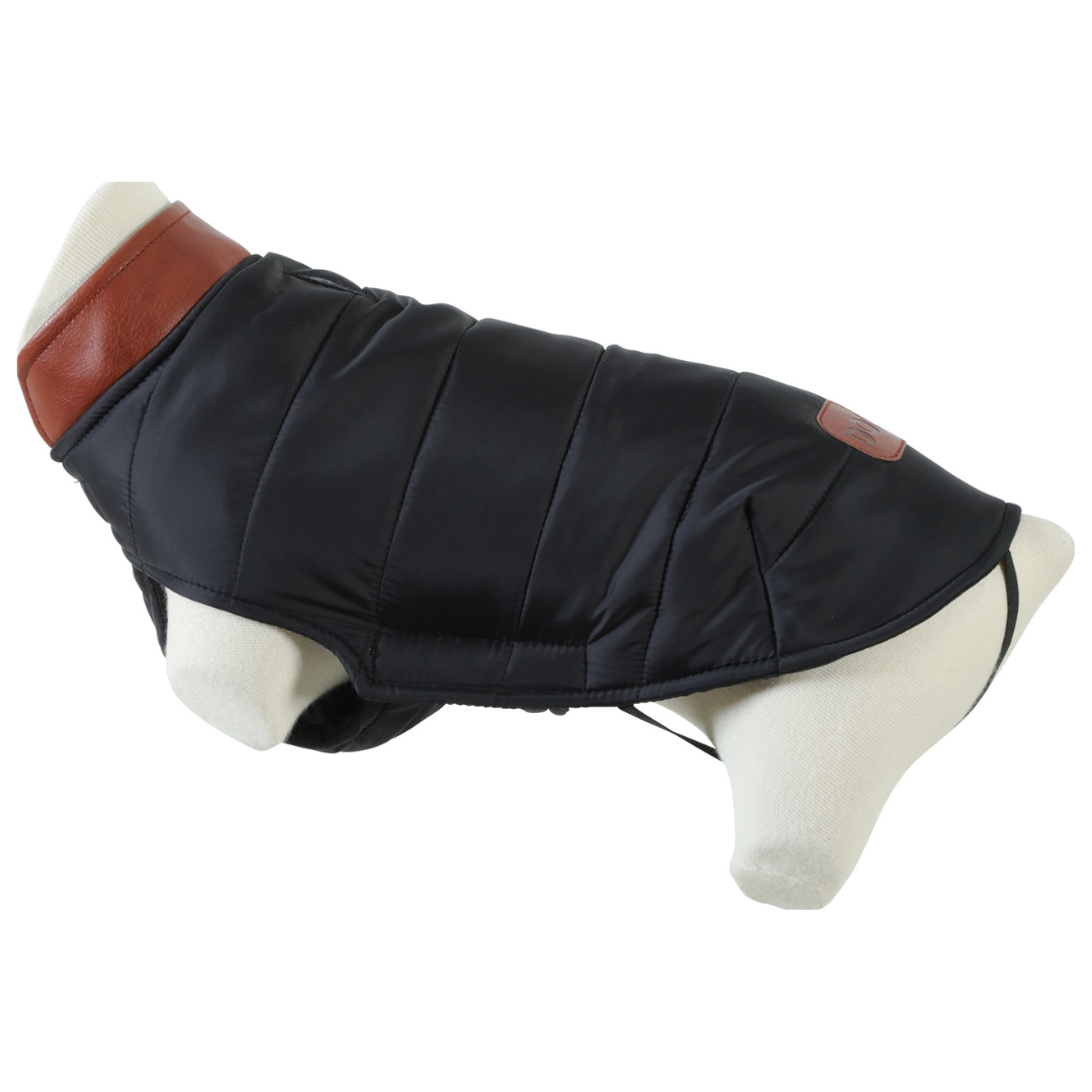 Doudoune London pour chien – 7 tailles – Beige, Kaki, Noir ou Rouge