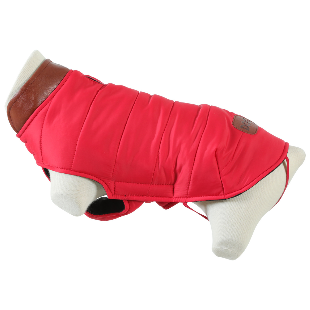Doudoune London pour chien – 7 tailles – Beige, Kaki, Noir ou Rouge