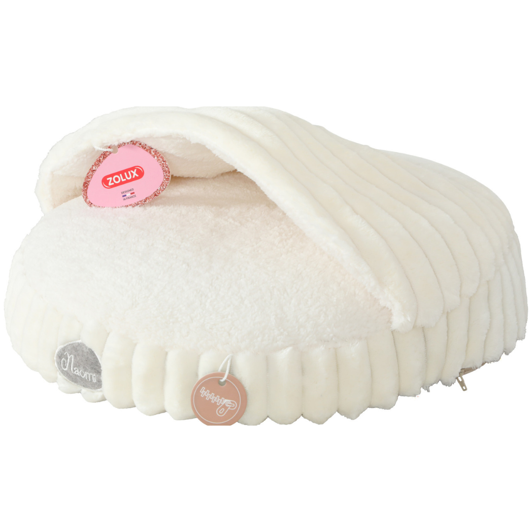 Coussin Naomi pour chat – Classique ou couvert – Beige ou Rose