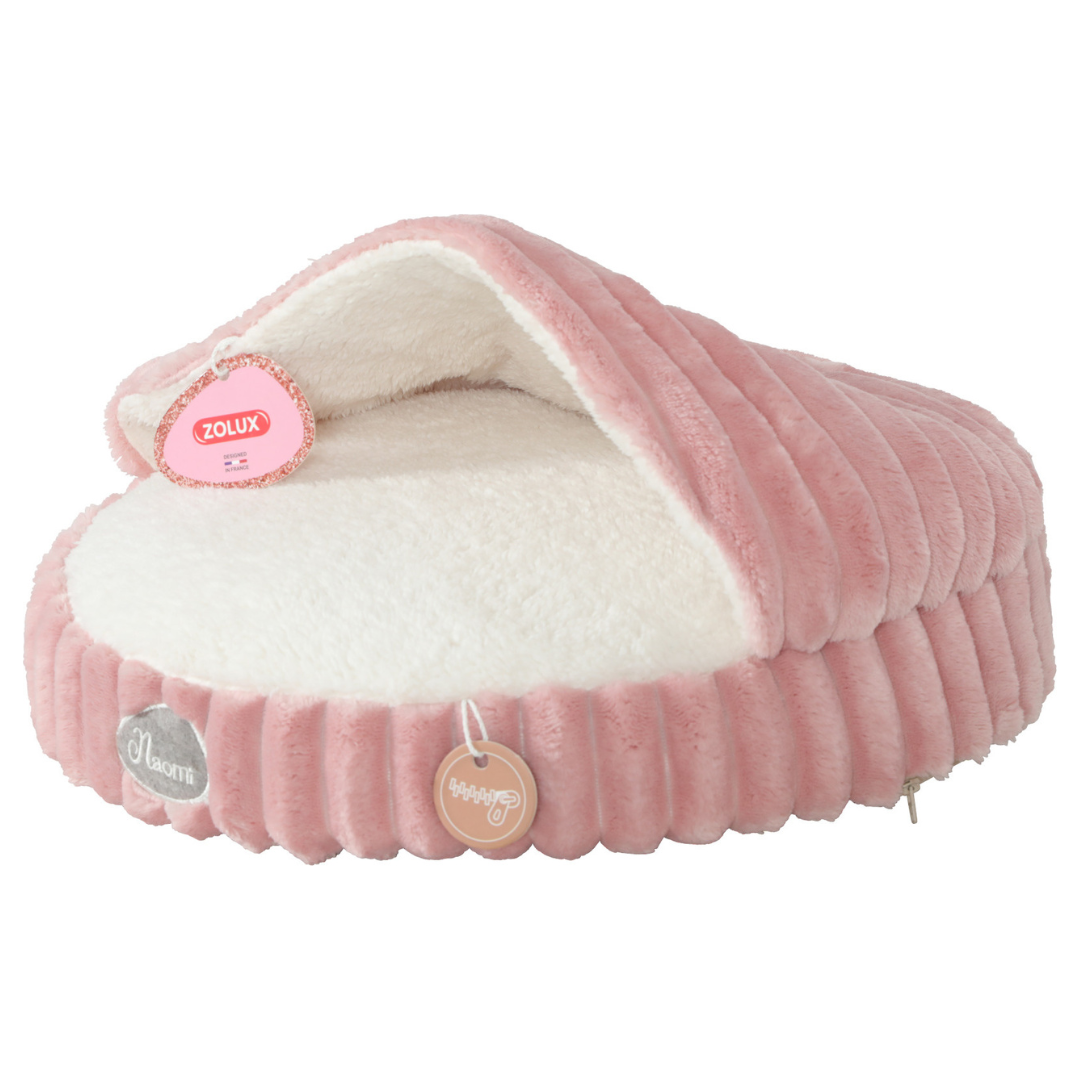 Coussin Naomi pour chat – Classique ou couvert – Beige ou Rose