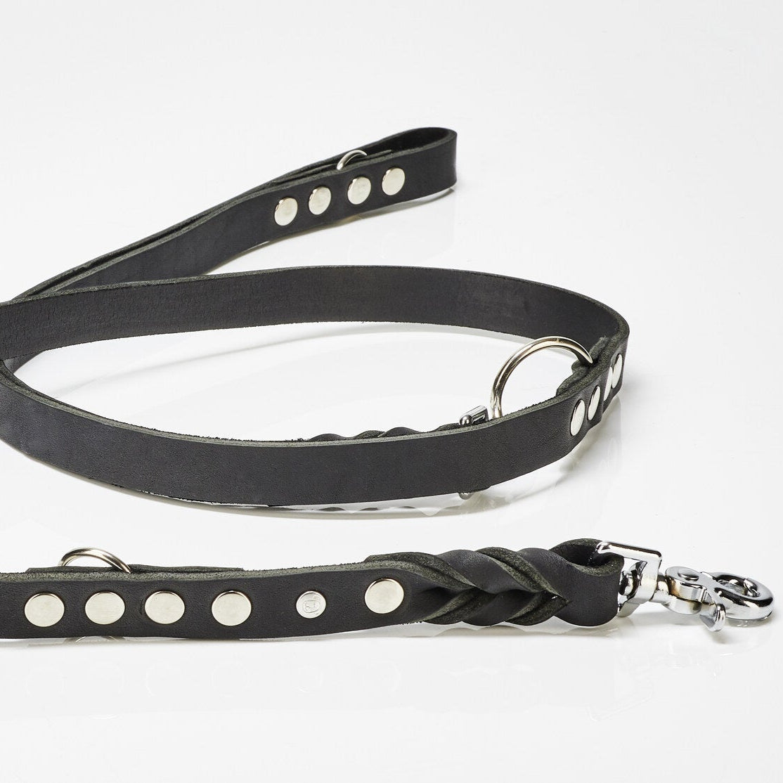 Laisse GIRO - Black avec accroche chromée - Laboni