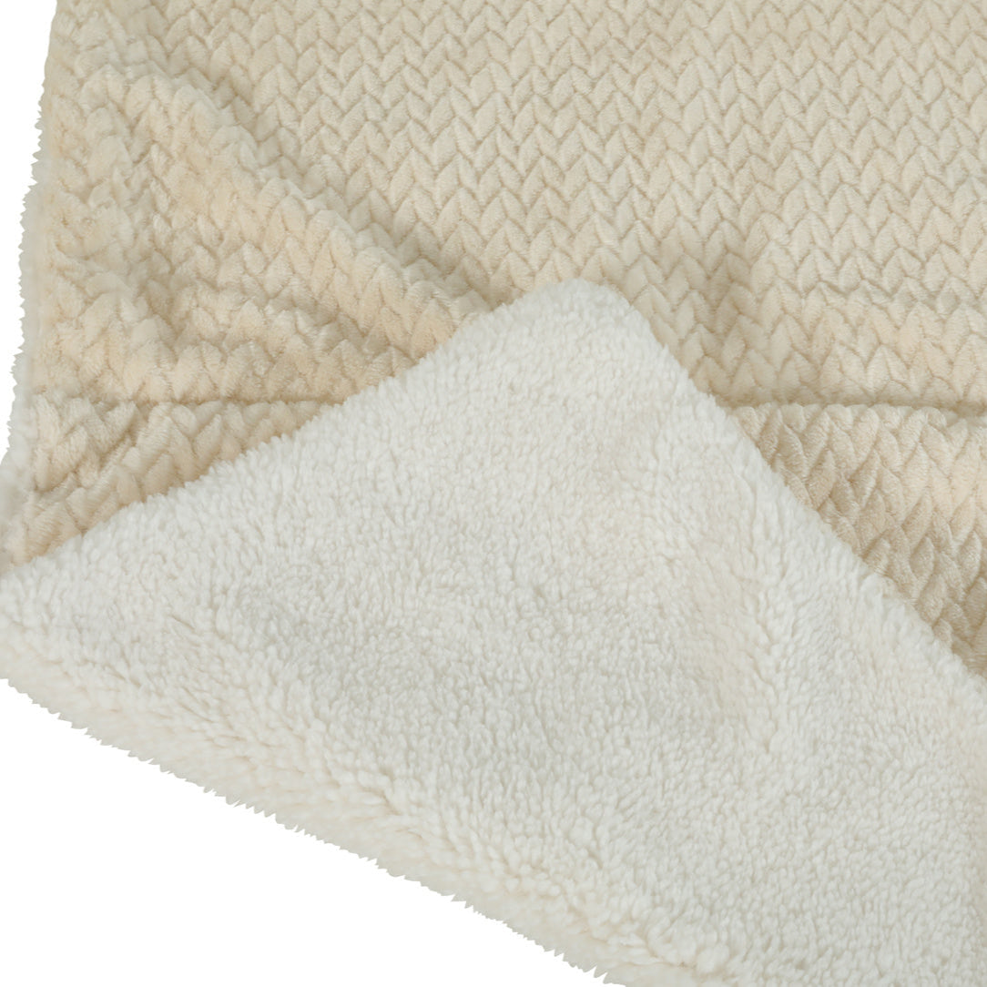 Plaid Olympe pour chat et petit chien – Coloris Kaki ou Crème