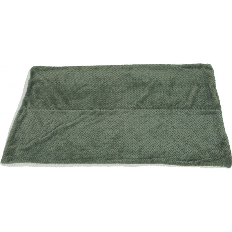 Plaid Olympe pour chat et petit chien – Coloris Kaki ou Crème
