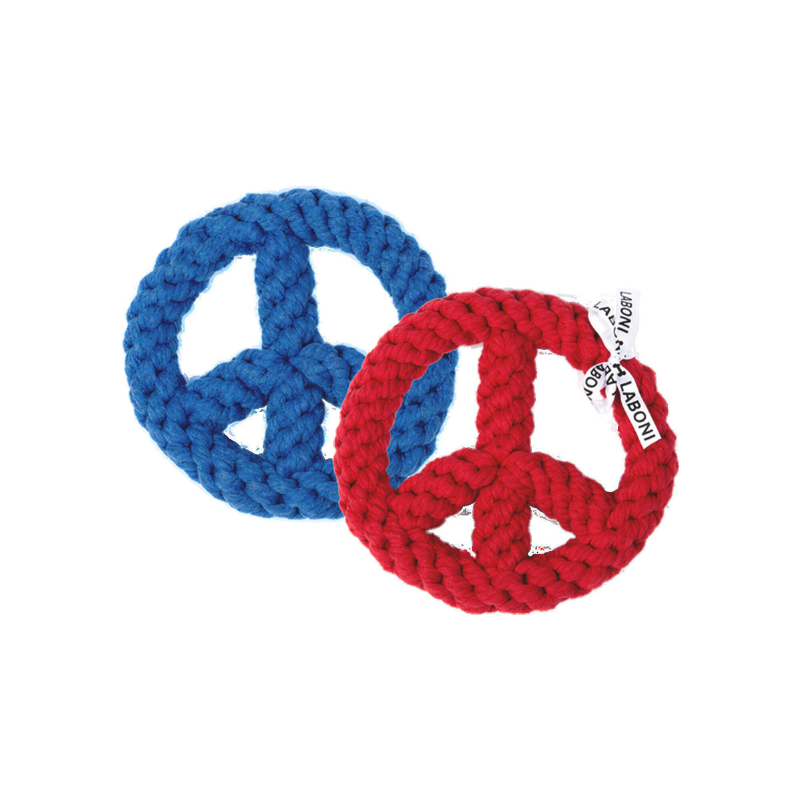 Paulchen Peace – Jouet en corde pour chien - Laboni
