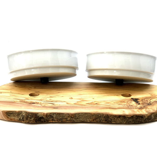 Station d’alimentation RUSTY (2 bols en porcelaine de 0,9 L)