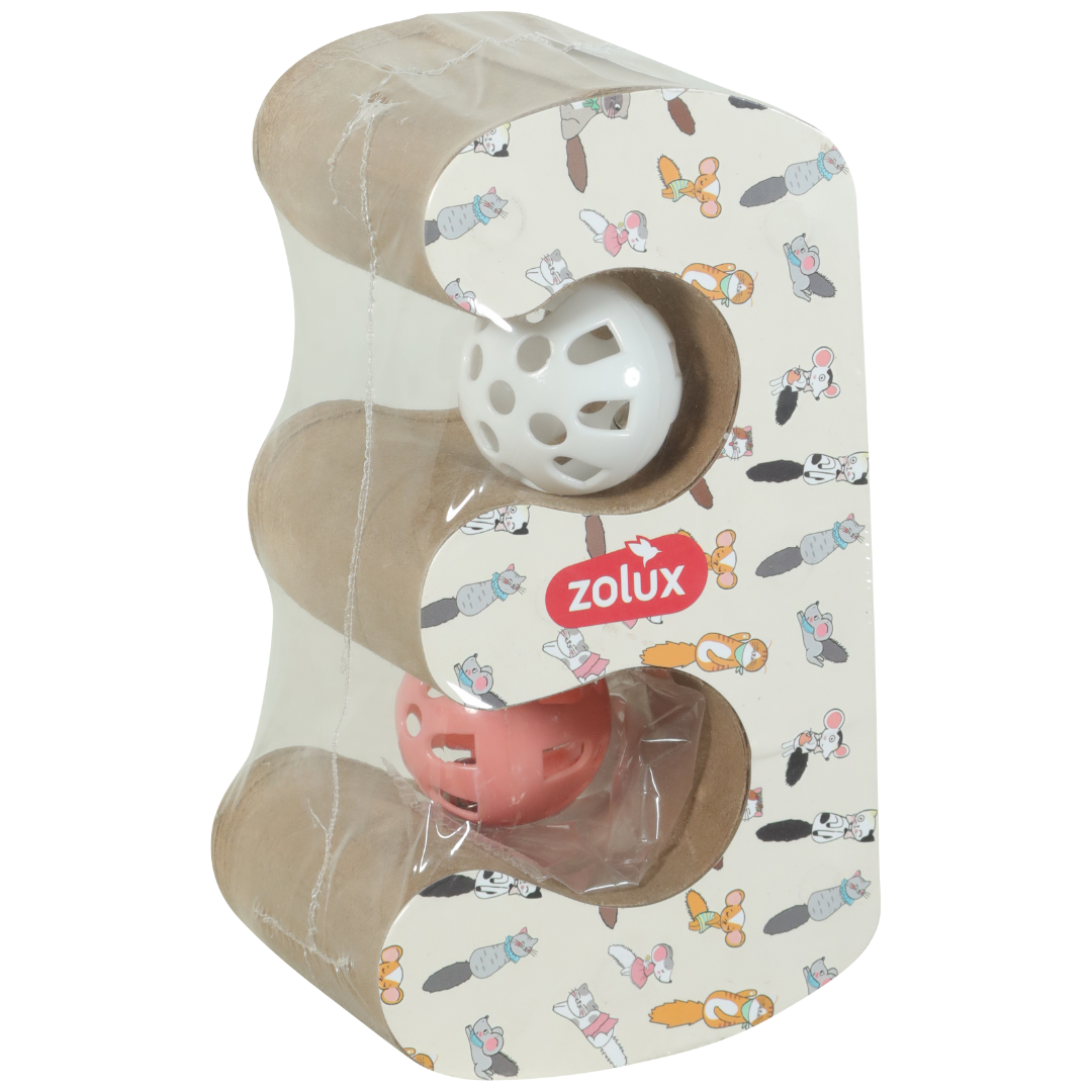Griffoir pliable double Zolux avec deux balles – vue de côté