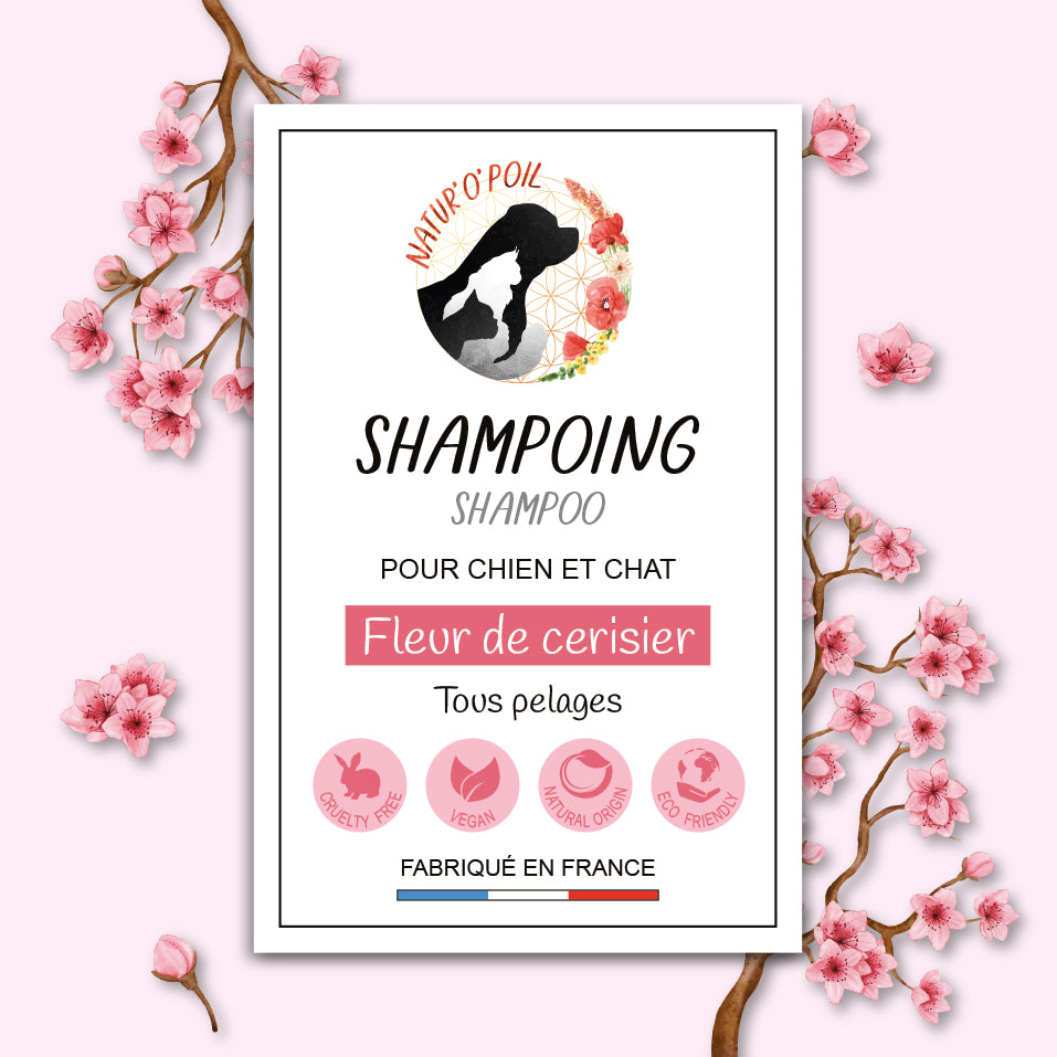 Shampoing liquide à la fleur de cerisier – Chien et Chat – 200ml