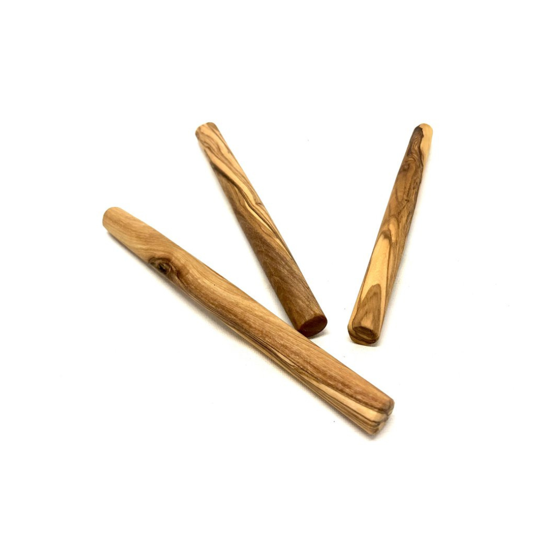 Lot de 3 bâtons à mâcher en bois d’olivier – Pour petits chiens et chats