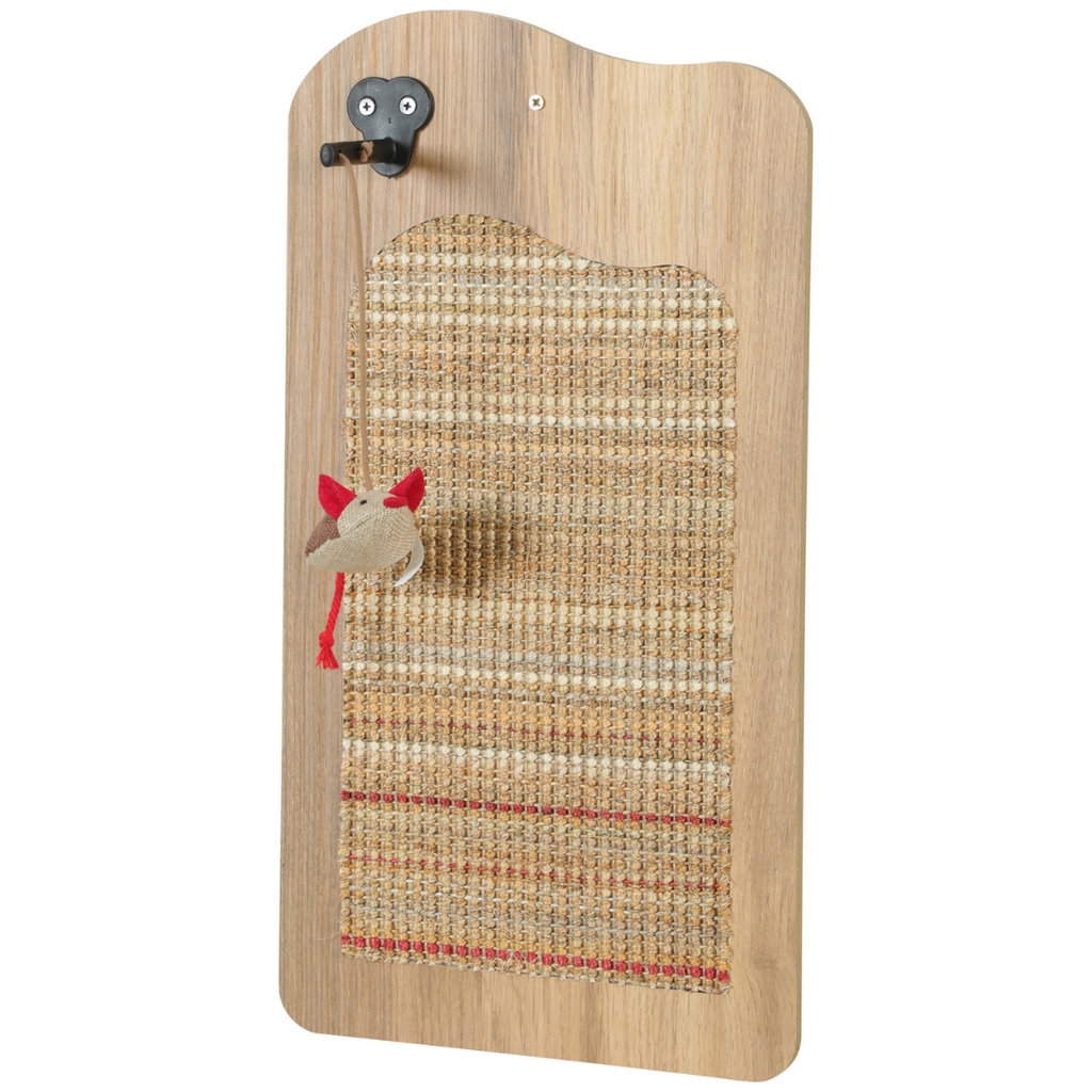 Griffoir mural Zolux Boréal beige, tapis en sisal à motifs