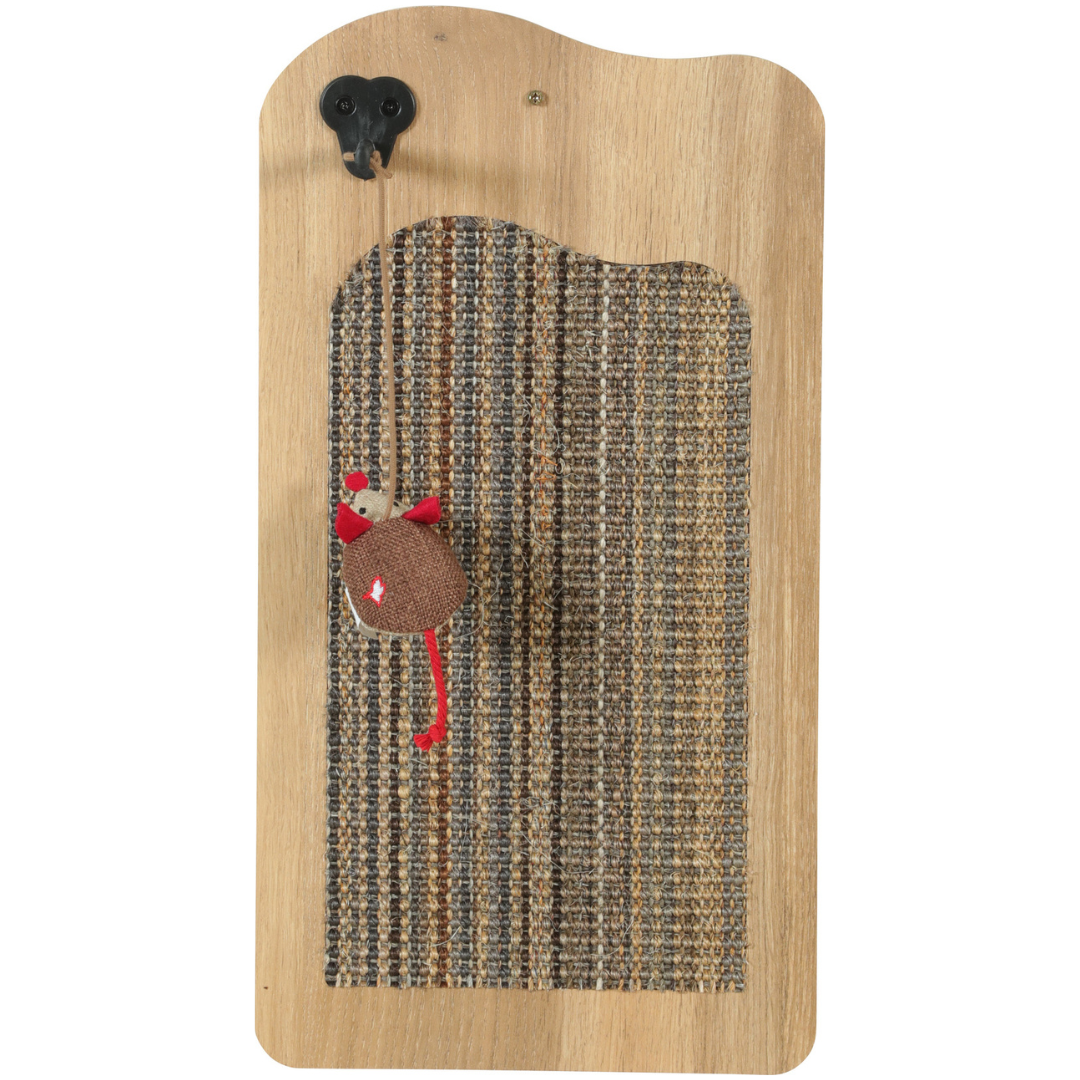 Griffoir mural Zolux Boréal vert, tapis en sisal à motifs