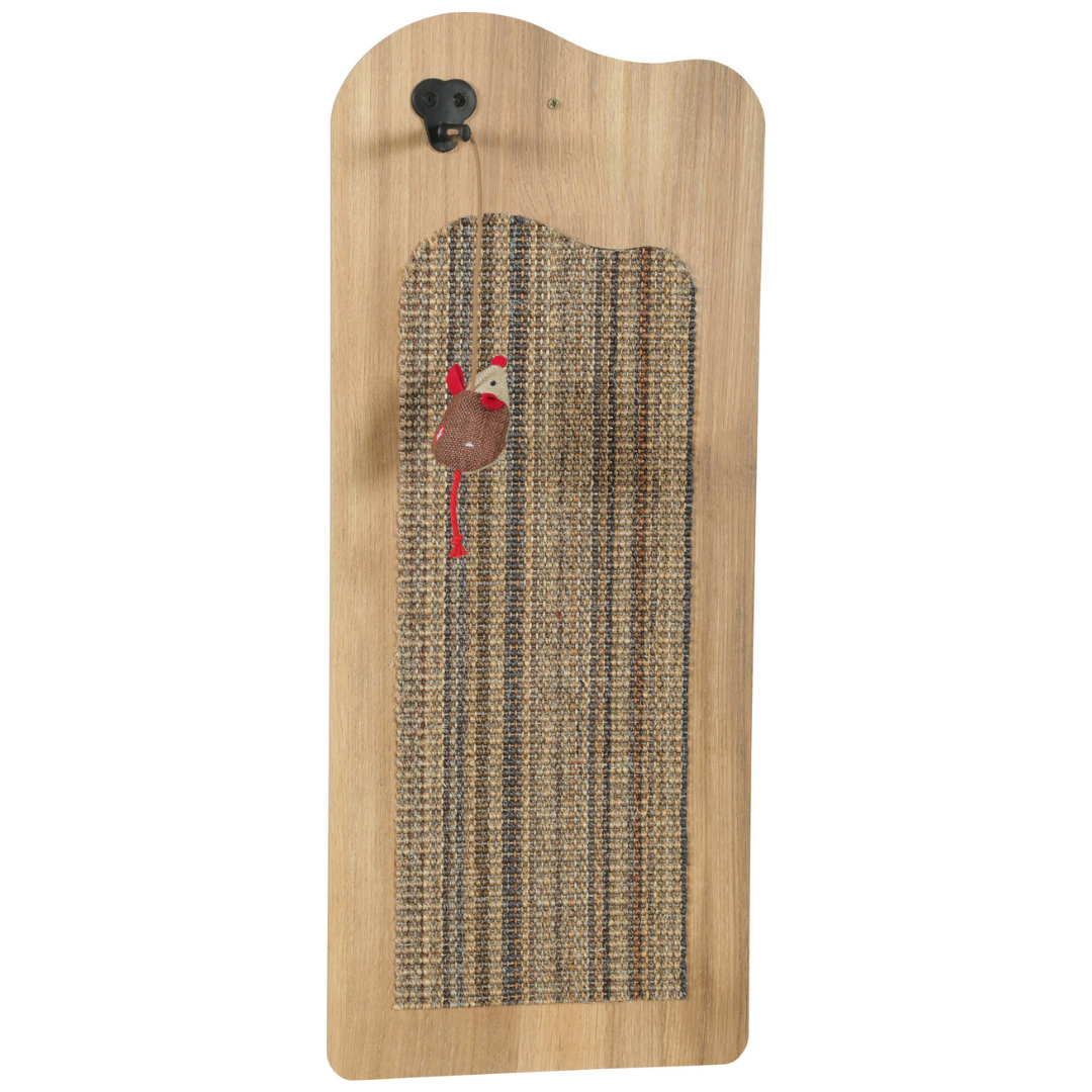 Griffoir mural Zolux Boréal vert grande taille, tapis en sisal à motifs