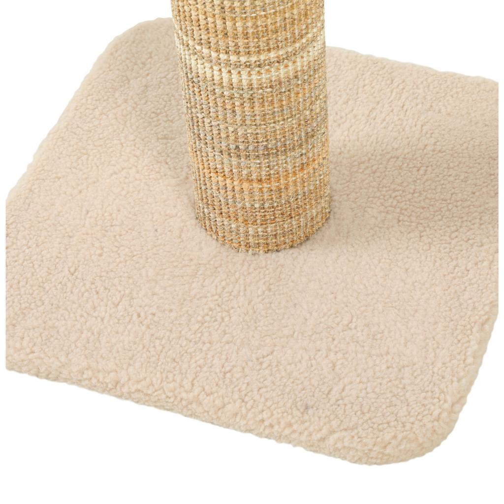 Détail de la base douce du poteau à griffer Zolux Boréal beige